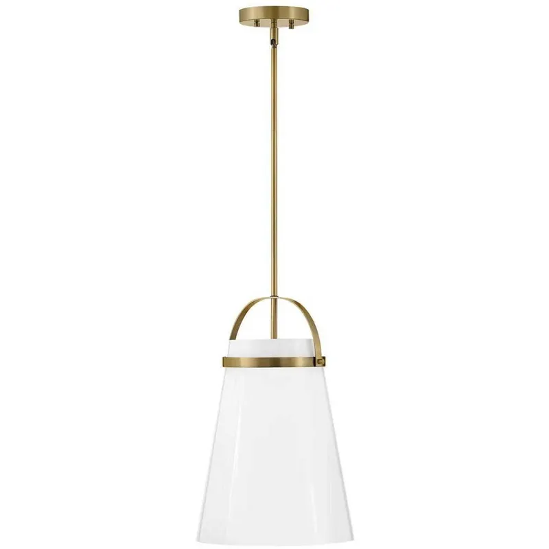 Latest Tori LED 11.5 inch Lacquered Brass Pendant Ceiling Light