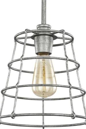 Chambers 1 Light 10 inch Galvanized Mini-Pendant Ceiling Light Editor’s Pick