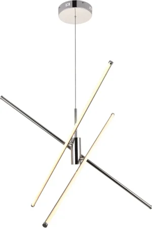 Best Choice Sonya 3 Light 44 inch Polished Nickel Pendant Ceiling Light