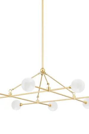 Andrews LED 46 inch Aged Brass Chandelier Ceiling Light No Minimum Order