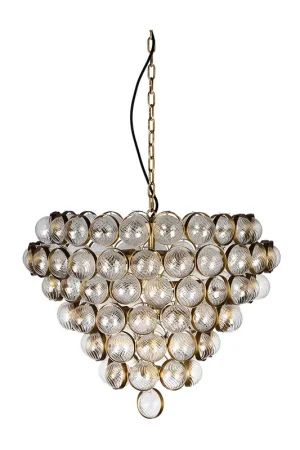 Bouquet 8 Light 31 inch Aged Brass Chandelier Ceiling Light, Flambeau Markdown