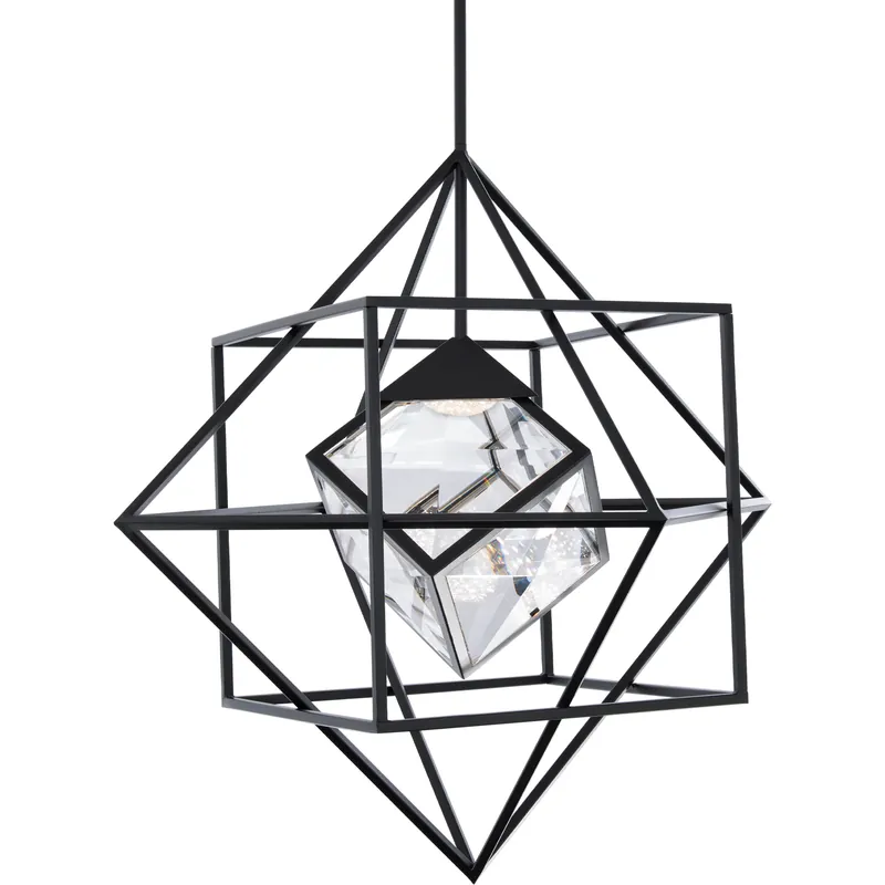 Fast Shipping Heracles LED 28 inch Black Pendant Ceiling Light, Beyond