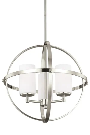 Alturas 3 Light 19 inch Brushed Nickel Chandelier Ceiling Light Affordable