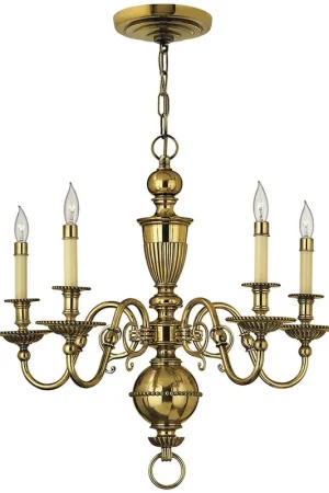 Cambridge 5 Light 25.25 inch Burnished Brass Indoor Chandelier Ceiling Light Reduced Price