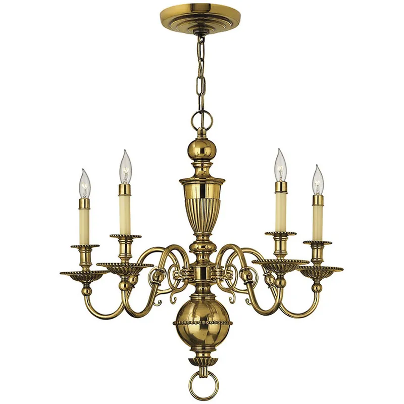 Cambridge 5 Light 25.25 inch Burnished Brass Indoor Chandelier Ceiling Light Reduced Price
