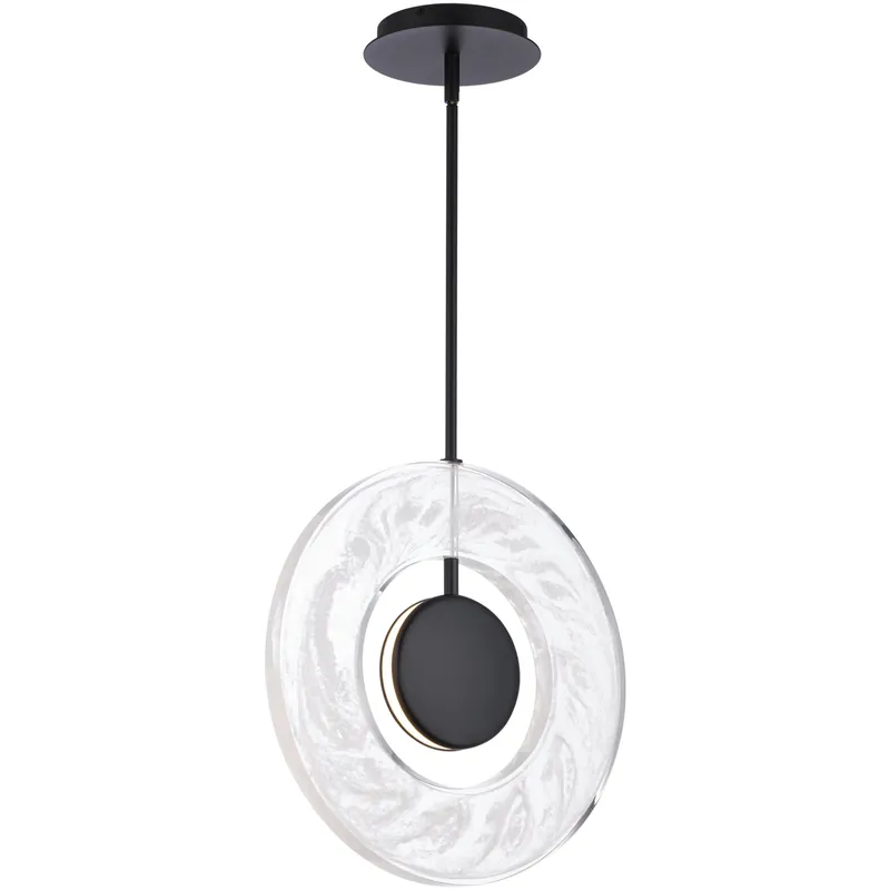 Place Order Cymbal 1 Light 14 inch Black Mini Pendant Ceiling Light