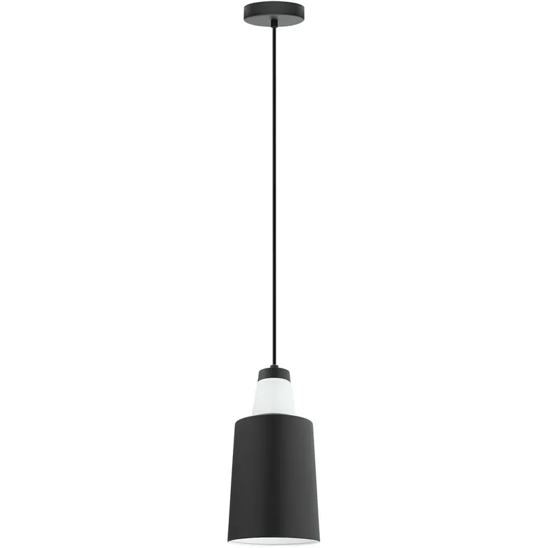 Tabanera 1 Light 6.25 inch Black and White Mini Pendant Ceiling Light Genuine