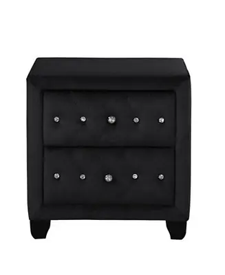 Special Offer Streamdale Sophia Nightstand In Color Black Made With Wood