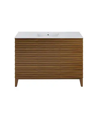 Price Drop Cascade 48'' Bathroom Vanity in Brown Oak