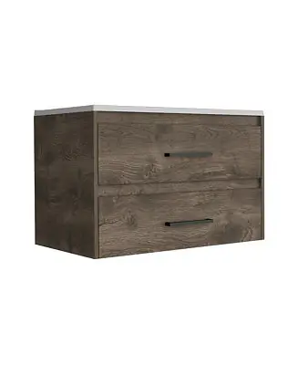 31.7”W MDF Praga Floating Vanity Sink Exclusive