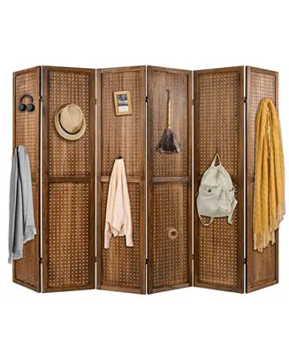 New Arrival Rotating Pegboard Display with 360° Metal Hinges – Solid Wood Frame for Retail or Home Organization