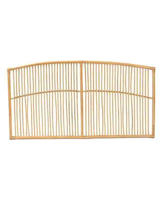 Big Sale Furniture Malvina 63.8" Rattan Bohemian Queen Wall-Mount Headboard