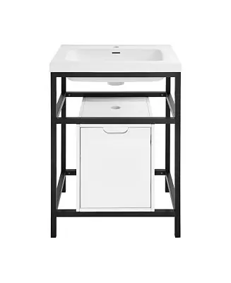 Deal 24" MDf Freestanding Bathroom Vanity With Sink Top
