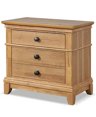 Worldwide Shipping Wellington 26.5" Wood 2-Drawer Nightstand