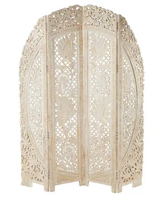 Best Choice Mango Wood Eclectic Room Divider Screen