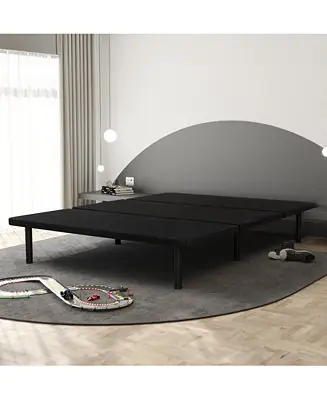Flash Sale Airflow Black Upholstered Platform Bed Frame - Twin