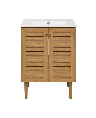 Best Seller 24" Bron Freestanding Bathroom Vanity with Sink Top