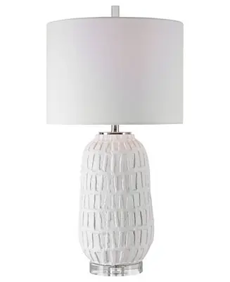 Today Only 27" Ceramic Caelina Textured Table Lamp