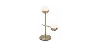 Waterloo Table Lamp White & Brushed Bronze Best Seller