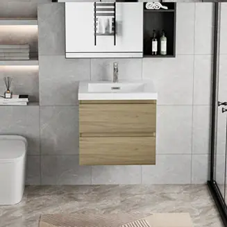 Streamdale 24" Floating Bathroom Vanity with Resin Sink and Soft-Close Drawers Buy Today