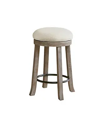 19.25" Oaktown Wide Wood Swivel Counter Stool Reduced Price
