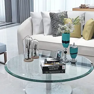 Factory Price 30" Round Tempered Glass Table Top, 2/5" Thick