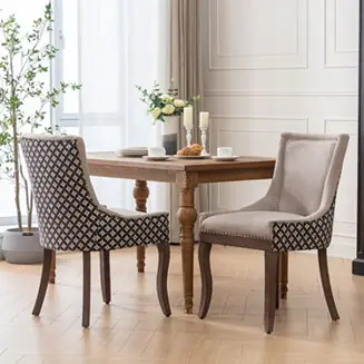 Modern Dining Chair with Hand-Crafted Slot Seam Backrest Order Now