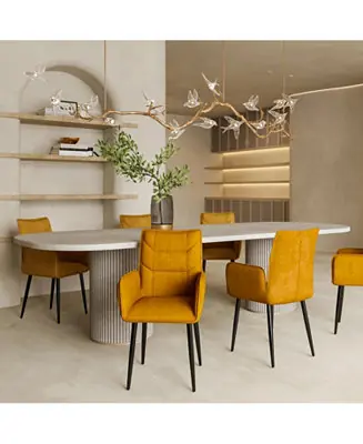 Velvet Dining Chairs (Set of 2) Hassle-Free Returns