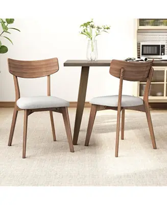 Upholstered Dining Chairs (Set of 2) - Light Beige Weekend Sale