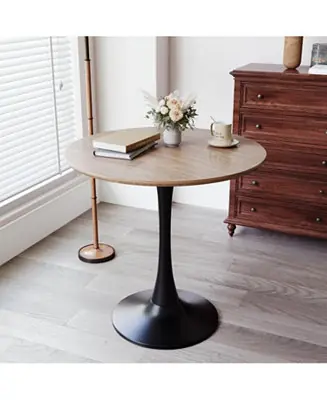 Bargain 31.5" Walnut Round Dining Table - Tulip Base