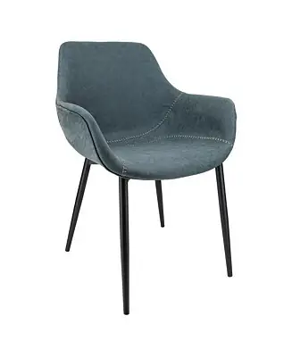 Low Price Markley Modern Leather Dining Arm Chair With Metal Legs