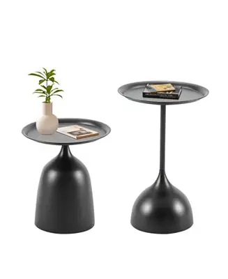 Streamdale Premium Nesting Side Tables with Protective Edges Set of 2, Easy Assembly Secure Checkout