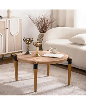 Rustic Round Coffee Table Instant Buy