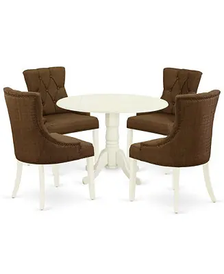 Premium Dining Room Set Linen White
