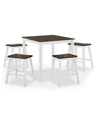 Trending Silva Wood 5-Piece Counter Dining Set
