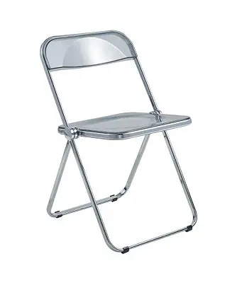 Lawrence Acrylic Folding Chair With Metal Frame Limited Offer