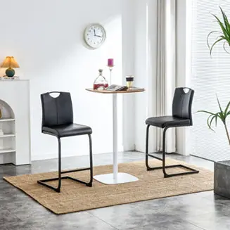 Super Sale 2-Pc PU Leather Counter Height – Barstool