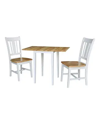Secure Checkout Small Dual Drop Leaf Table with 2 San Remo Chairs