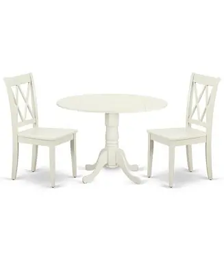 Dining Room Set Linen White Fresh Stock