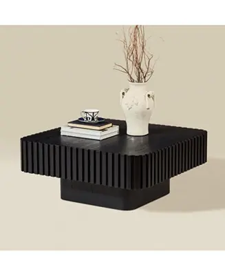 Modern 31.5" Handcraft Drum Coffee Table In Demand