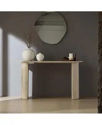 Faux Marble Console Table - Modern Skinny Sofa Table Big Sale