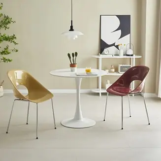 Streamdale Modern Round Dining Table, " White Sale