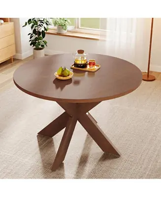 Round Dining Table Modern Farmhouse Kitchen Table Exclusive Offer