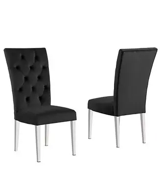Layla Modern Upholstered Side Chairs, Set of 2 Last Chance