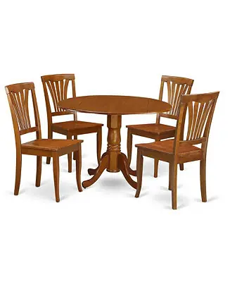 Next Day Delivery 5 Pc Kitchen nook Dining set-breakfast nook Table and 4 Dining Chairs