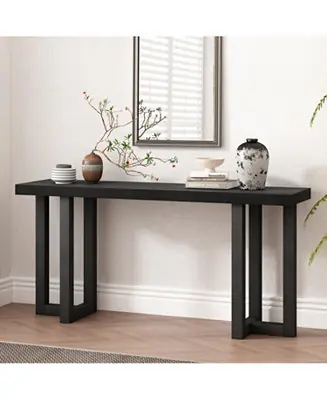 Authentic Geometric Console Table - Pine Legs
