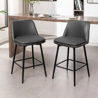 Trending Modern Curved Back Counter Stools (Small