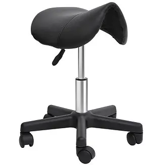 Adjustable Hydraulic Rolling Salon Stool Swivel Saddle Stool Spa Beauty Latest