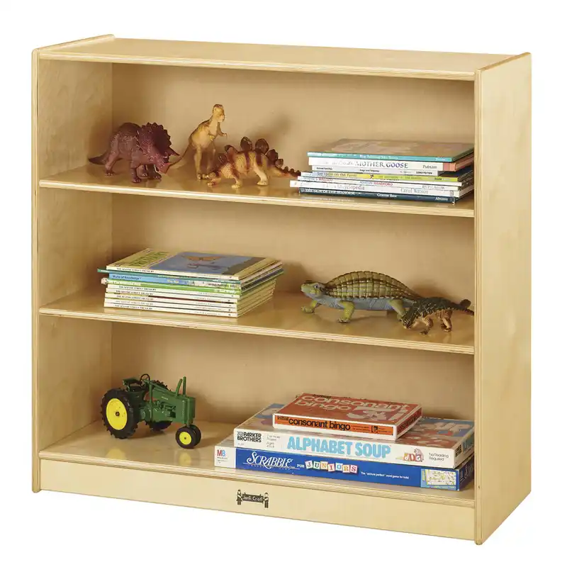 Worldwide Shipping Jonti-Craft Baltic Birch 5232JC 36" x 15" x 35" Natural Standard Fixed Straight-Shelf Bookcase