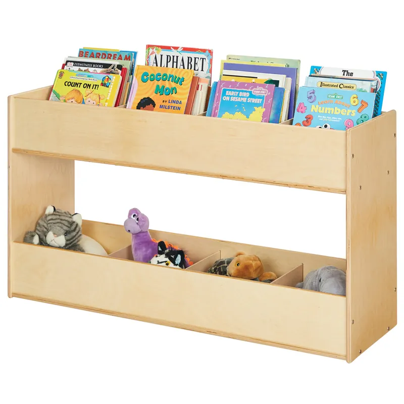 Young Time 7113YT 48" x 15" x 26 1/2" Natural Book Browser Modern